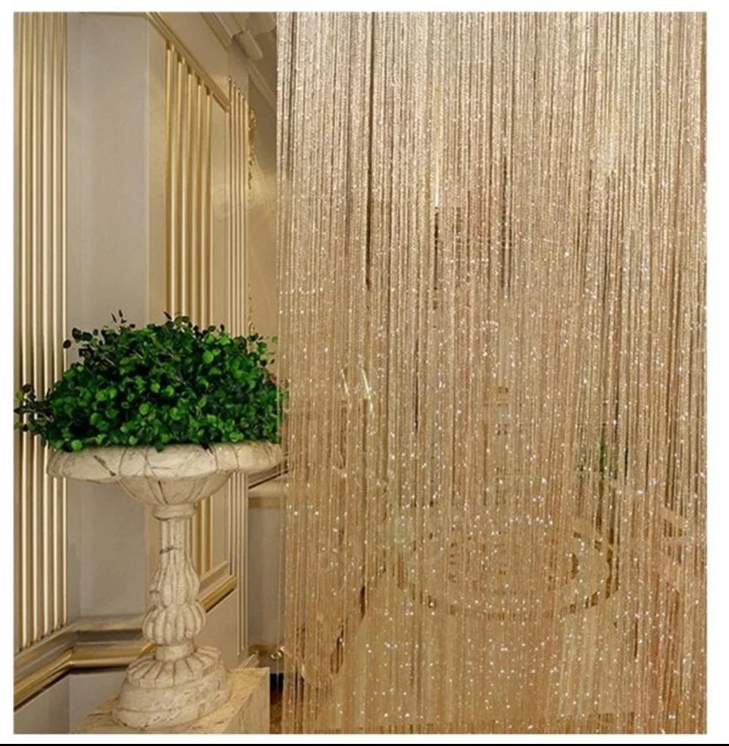 Golden Foil Decor Curtains