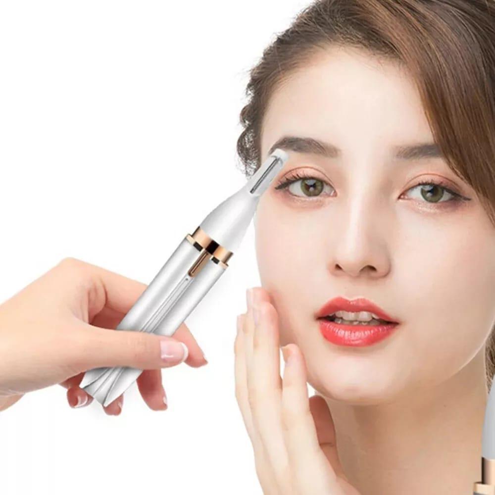 Women's Easy-To-Clean Eyebrows Hair Trimmer with 4 Blades