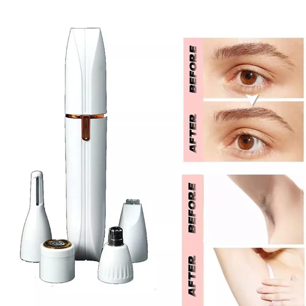 Women's Easy-To-Clean Eyebrows Hair Trimmer with 4 Blades