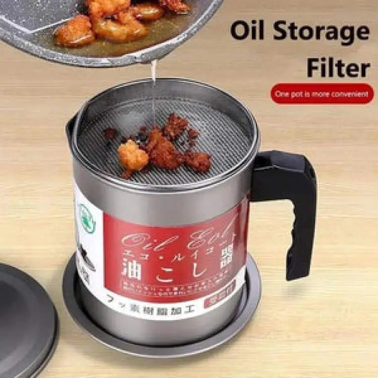 Strainer Oil Storage Pot