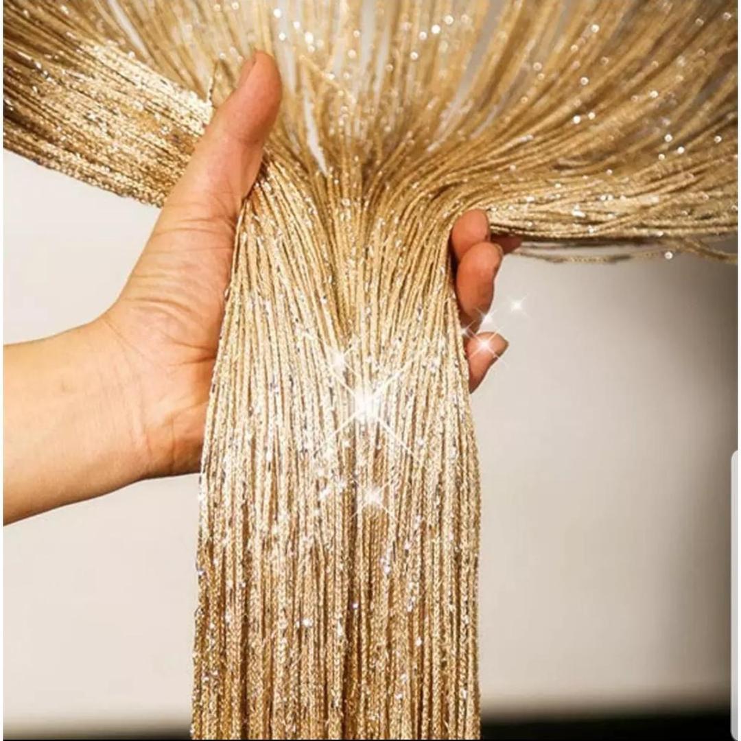 Golden Foil Decor Curtains