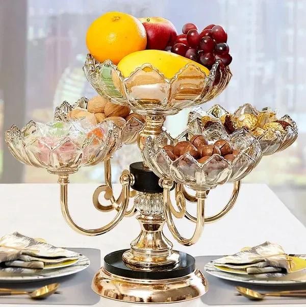 Elegant Golden Decorative Tray